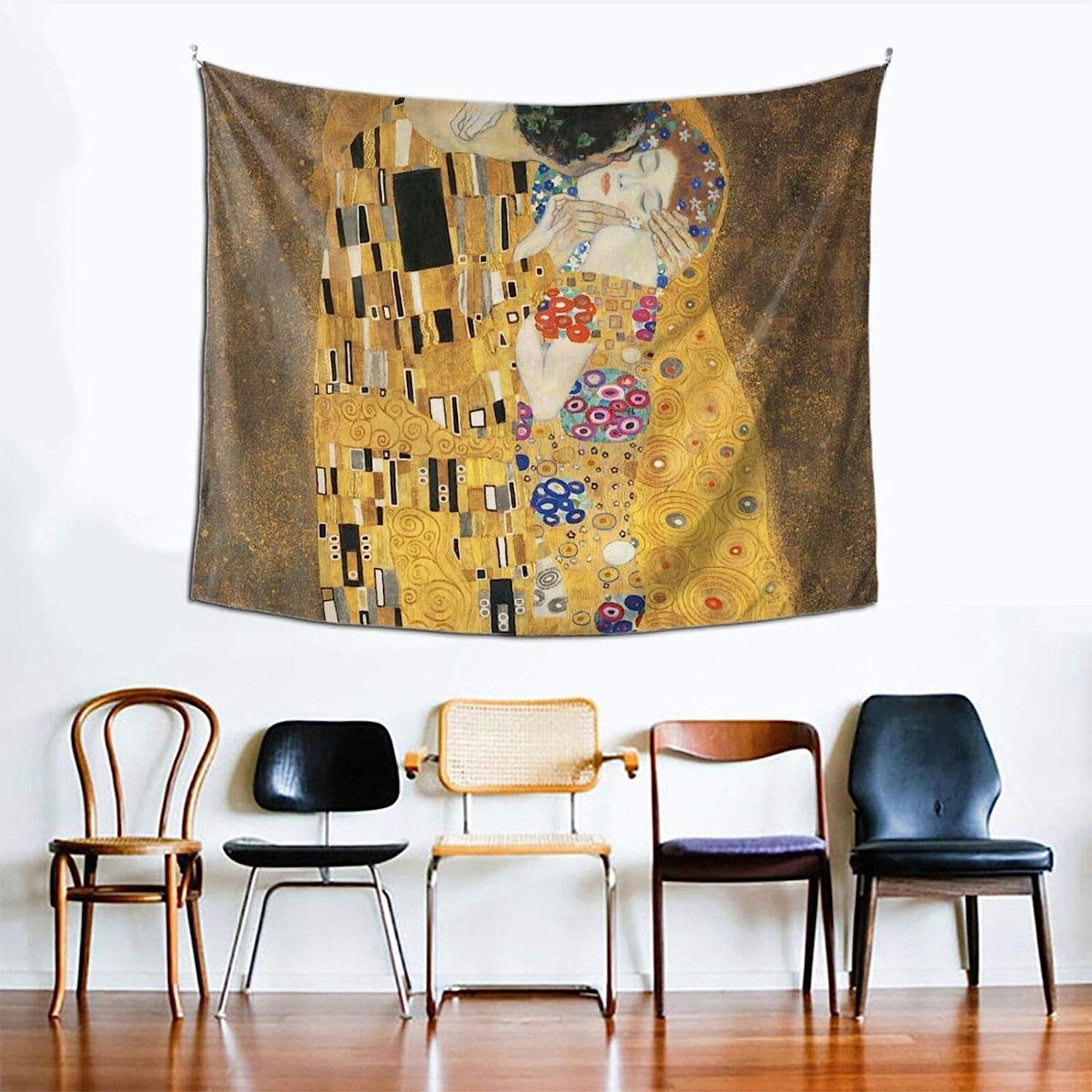 Amazon.co.jp: グスタフ・クリムト『接吻』 タペストリー モダン 多